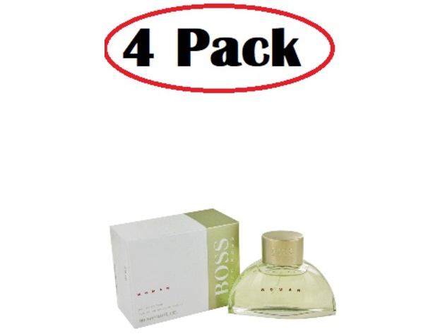 4 Pack of BOSS by Hugo Boss Eau De Parfum Spray 3 oz