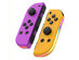 Wireless Controller for Nintendo Switch with RGB Lights (Purple + Orange)