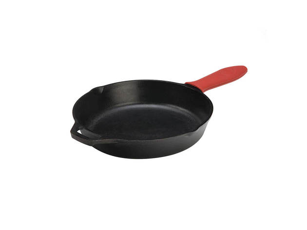 Lodge L8SKA1TS4 10.25 inch Cast Iron Skillet with Silicone Handle