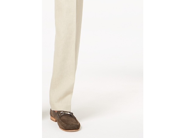 Ralph Lauren Men's Classic-Fit Solid Linen Dress Pants Tan Size 31x30