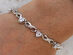 Amanda 18k Infinity Tennis Bracelet (Silver)