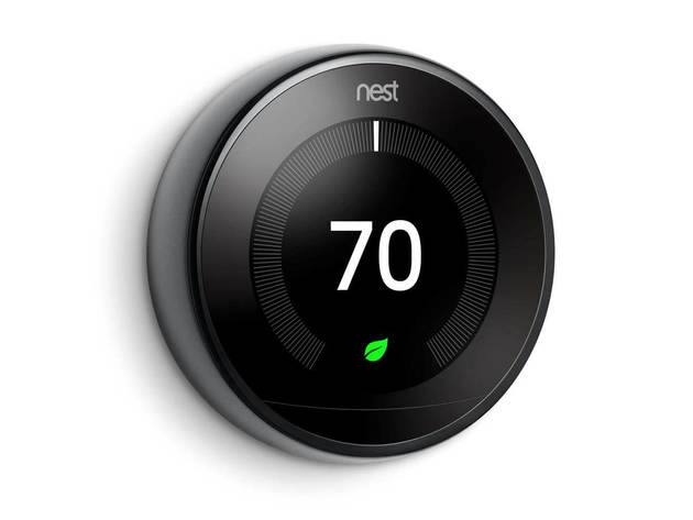 Google Nest T3018US Learning Thermostat 3rd Gen - Mirror Black