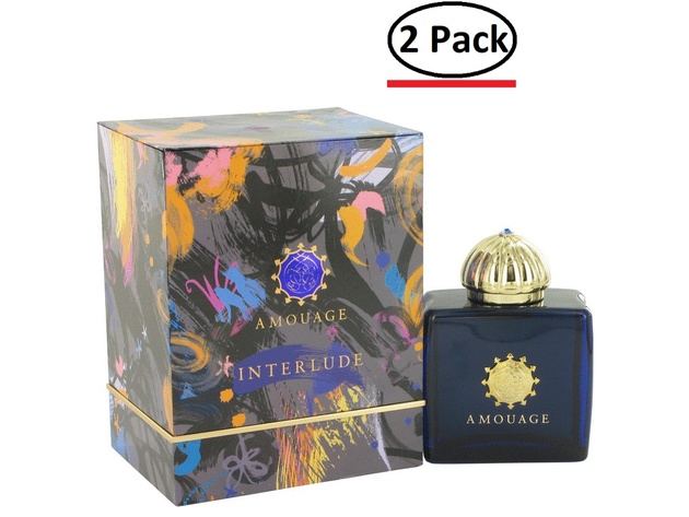 Amouage Interlude by Amouage Eau De Parfum Spray 3.4 oz for Women (Package of 2)