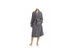 Hudson Park Collection 100% Cotton Fiber Dye Bath Robe, Size: Medium/Large, Pewter Gray