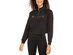Nike Women's Sportswear Shine Metallic-Graphic Half-Zip Top Black Size Extra Small