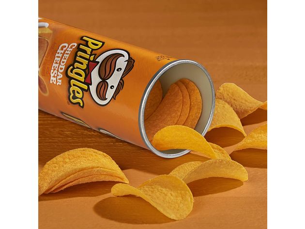 Pringles Potato Cheddar Cheese Perfectly Flavored Crisps and Tasty Chips, 5.5 Ounce