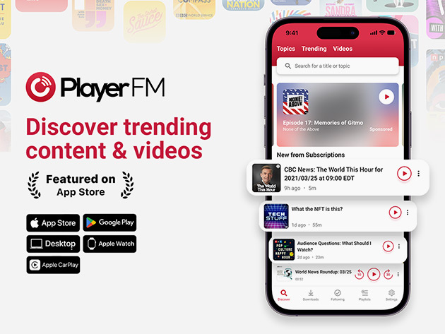 Player FM Podcast Player Premium Plan Lifetime Membership StackSocial