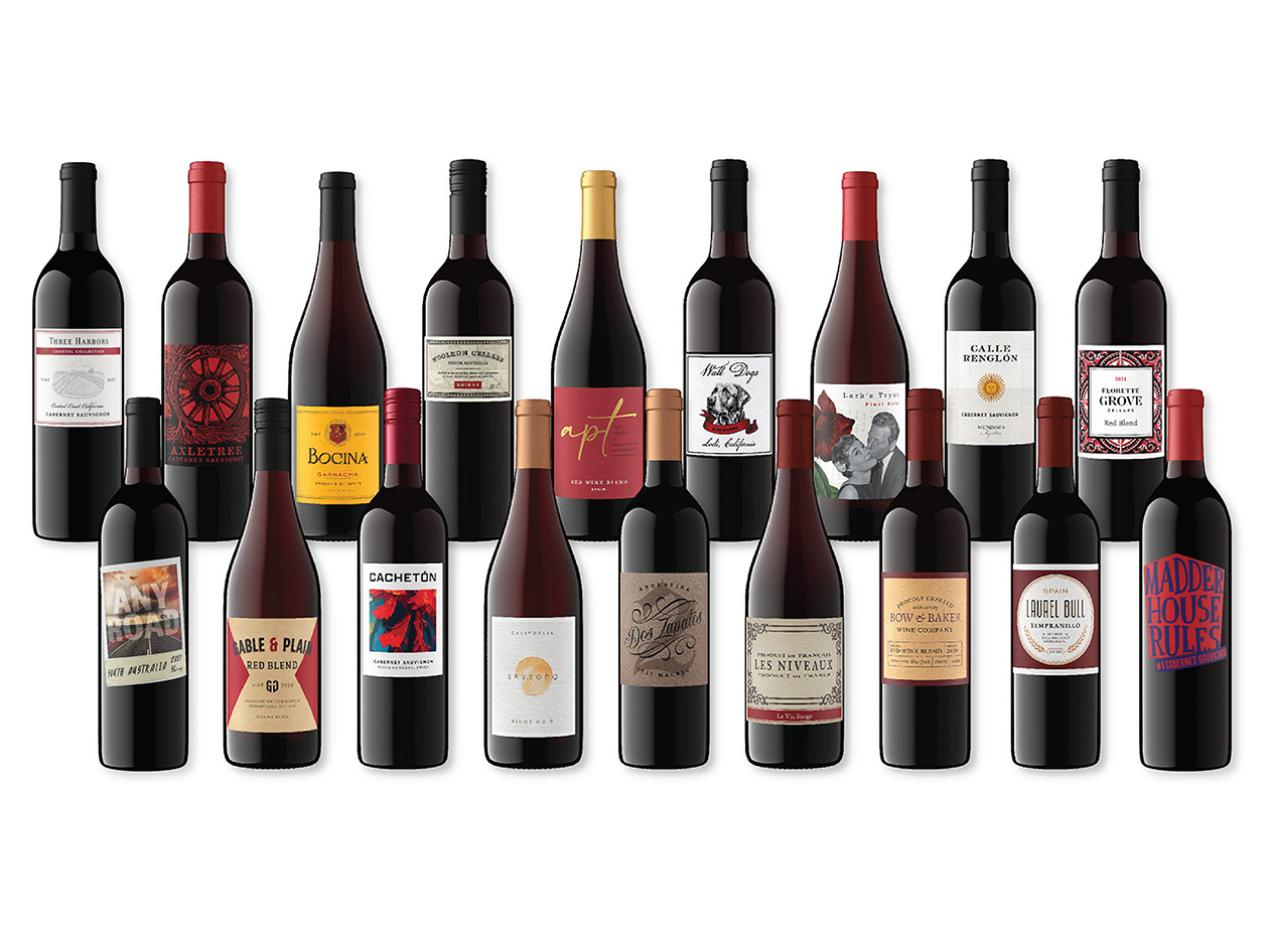 Swirl Wine Shop - 18 Bottles of Red, White or Mixed Wines for just $79 (Shipping Not Included)