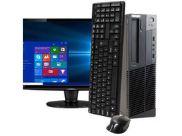 Lenovo ThinkCentre M92 Desktop PC, 3.2GHz Intel i5 Quad Core Gen 3, 4GB RAM, 2TB SATA HD, Windows 10 Professional 64 bit, BRAND NEW 24” Screen (Renewed)