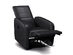 Costway Manual Recliner Chair Contemporary Foldable-Back Leather Reclining Chair Sofa - Black