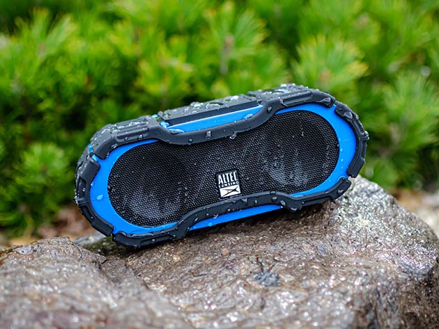 Altec Lansing BoomJacket Jolt Portable Bluetooth Speaker (Royal Blue/Renewed)