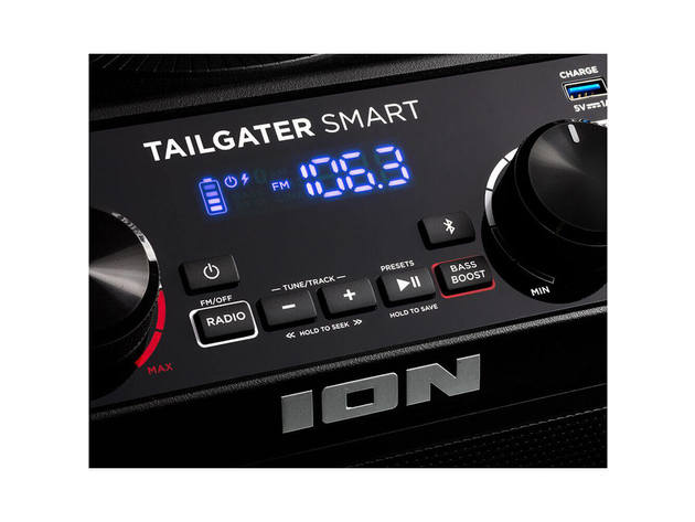 Ion Audio TAILGATSMART Tailgater Smart High Power Rechargeable Speaker for Amazon Echo Dot