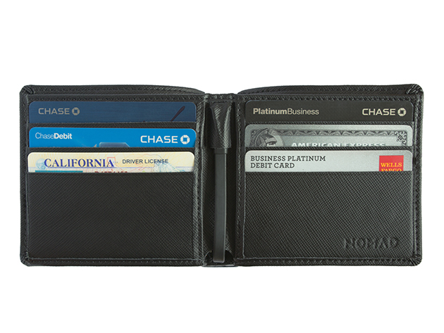 Nomad Leather MFi-Certified Charging Wallet