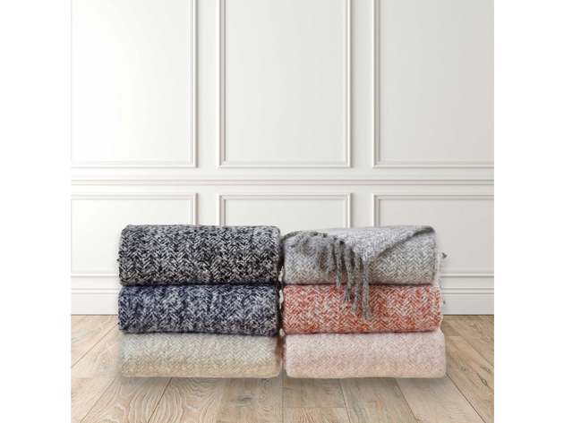 Samara Faux Mohair Throw 