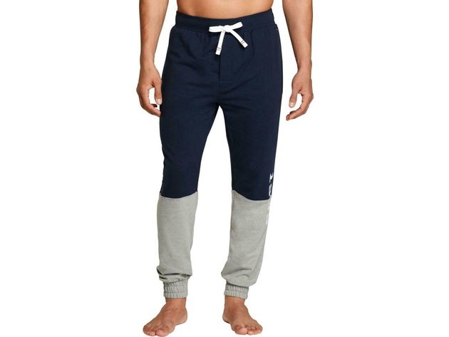 Tommy Hilfiger Men's Color Block Logo Joggers Navy Size Medium