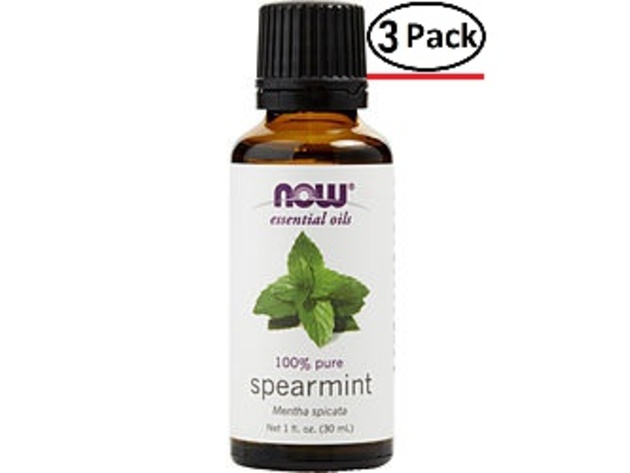 ESSENTIAL OILS NOW by NOW Essential Oils SPEARMINT OIL 1 OZ for UNISEX ---(Package Of 3)