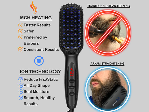 Arkam Ionic Beard Straightener 