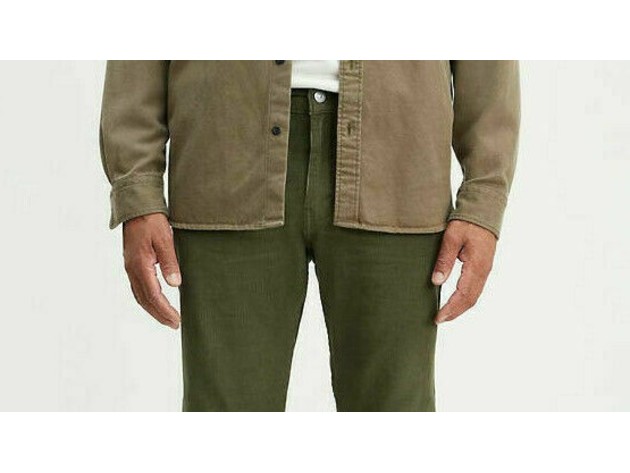 Levi's Men's 502 Taper Corduroy Pants Green Size 36X30