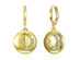 18K Gold Plated Moon & Star Drop Earrings