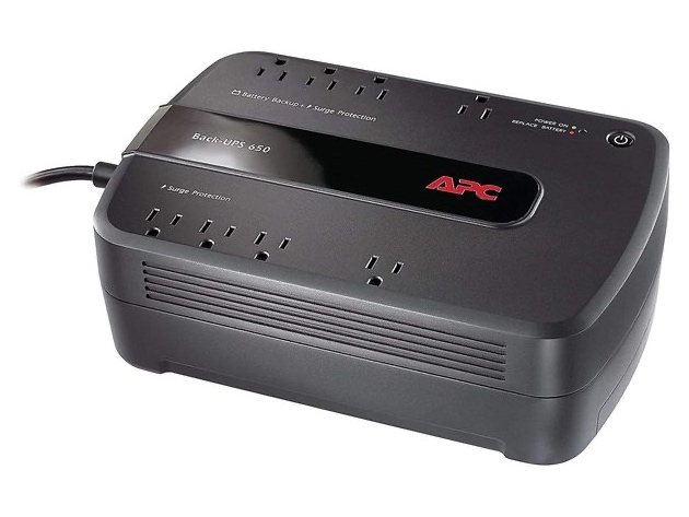 APC BE650G1 BE650G1 Back-UPS ES 650 Battery Backup System, 8 Outlets, 650VA, 365 (Distressed Box)