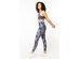 Kyodan Womens Ultra High Waist Grey-White Camo Workout Yoga Leggings - Large