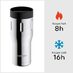 Bobber 16oz Vacuum Insulated Stainless Steel Travel Mug With 100% Leakproof Locked Lid - Glossy Silver