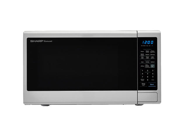 Sharp SMC1843CM 1.8 Cu. Ft. 1100W Stainless Steel Countertop Microwave