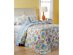 Martha Stewart Collection Cotton Gramercy Garden Quilted, Floral-Print and Quilted Patterns, Standard Sham, Blue