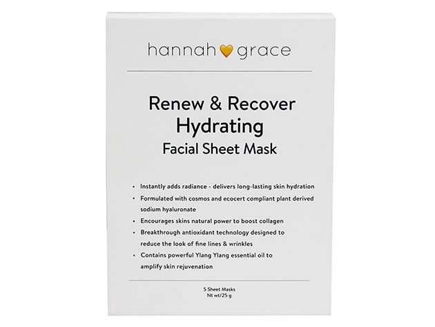 Renew & Recover Hydrating Sheet Masks (5-Pack/3 Boxes)