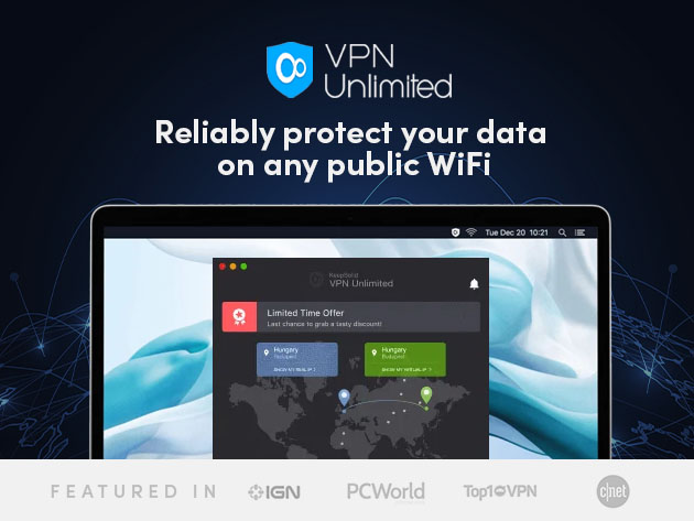 KeepSolid VPN Unlimited: Lifetime Subscription (5 Devices)