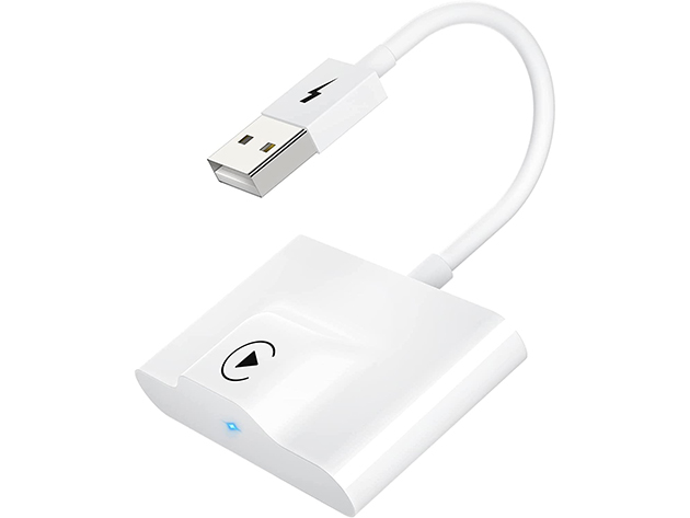 Wireless Car Adapter (For Apple CarPlay/White)