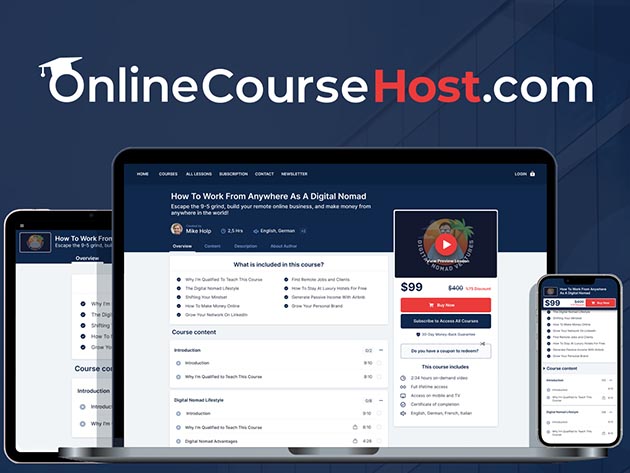 OnlineCourseHost: Lifetime Subscription (Pro Plan)