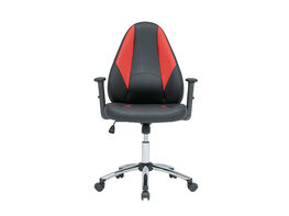 Contoured Gamer Chair with Tilt & Height Adjustable Seat