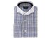 Sean John Men's Blue Plaid French Cuff Dress Shirt Navy Size 16-34-35