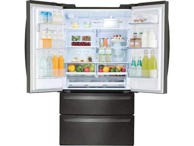 LG LMXS28626D 28 Cu. Ft. Black Stainless 4-Door French Door Refrigerator