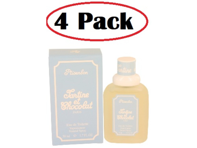 4 Pack of Tartine Et Chocolate Ptisenbon by Givenchy Eau De Toilette Spray 1.7 oz