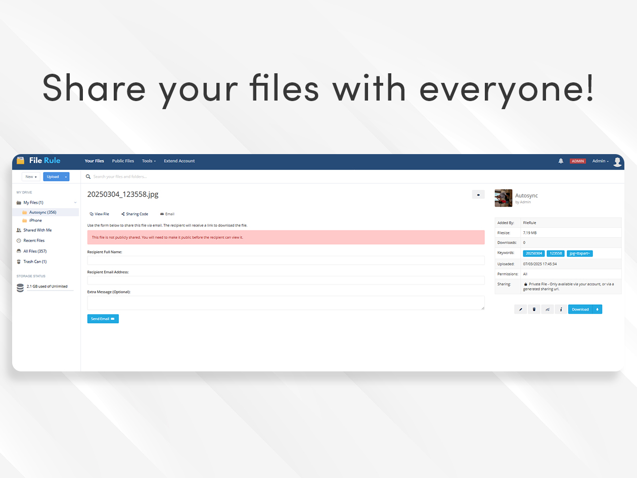 FileRule Cloud Storage: Lifetime Subscription (2TB)