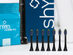 Shyn Sonic Toothbrush with Whitening Brush Heads & Flossers (Black)
