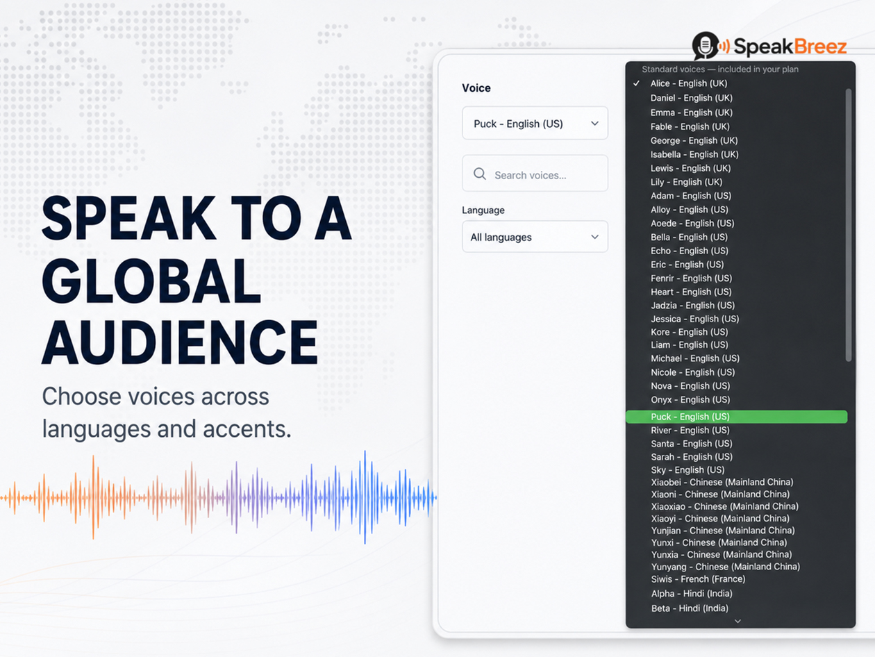 SpeakBreez Plan: Lifetime Subscription