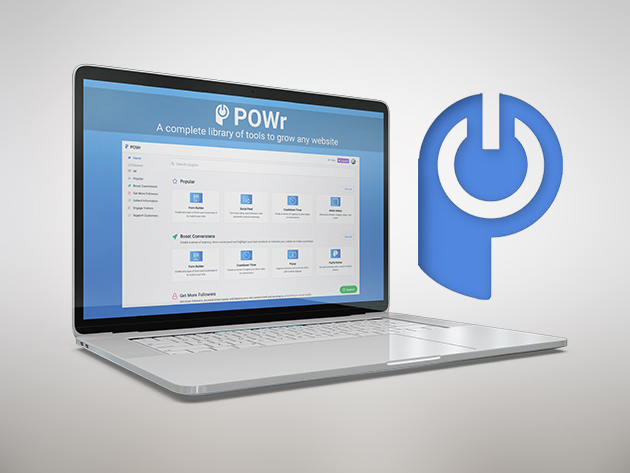 POWr Website Plugins Starter Plan: Lifetime Subscription