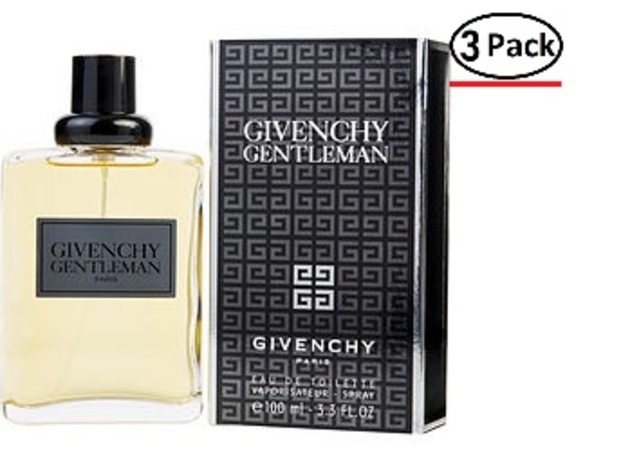 GENTLEMAN by Givenchy EDT SPRAY 3.3 OZ for MEN ---(Package Of 3)