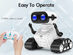 Rechargeable RC Robot for Kids with Music & LED Lights (2-pack)