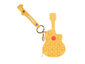 Bubble Popper/Bristle Keychain Zipper Pouch - Guitar