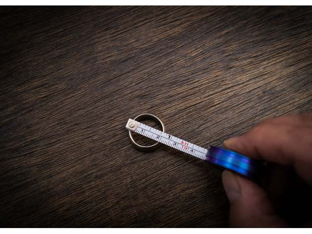 Ti-Tape Titanium Tape Measure Splash Anodize