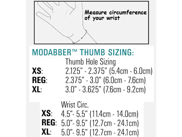 Hely Weber Kuhl Modabber Thumb Orthosis, Provides Compression and Releases Heat for Comfort, X-Large, Black