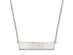 Sterling Silver NHL Golden Knights SM Bar Necklace, 18 In