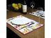 Homvare Table Placemats, Holiday Dinner, Parties, Home Décor, Woven Tapestry 13”X19”-Set of 4 - Beige