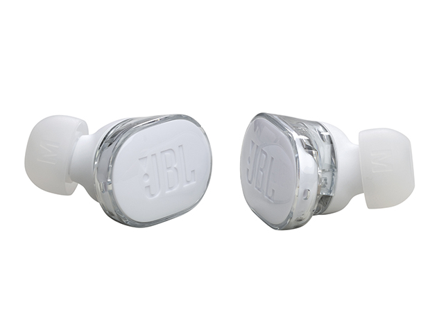 JBL Tune Buds Active Noise Cancelling Earbuds - Ghost Edition, White (New - Open Box)