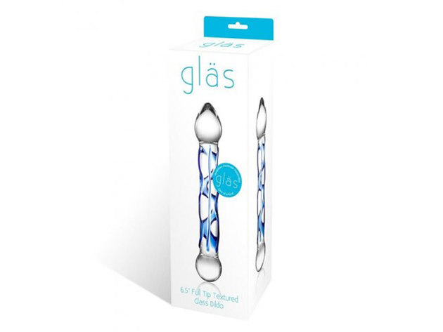 Glas 6.5in Full Tip Textured Glas Dildo