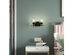 Costway 2-Light Wall Sconce Modern Bathroom Vanity Light Fixtures with Clear Glass Shade - Matte Black